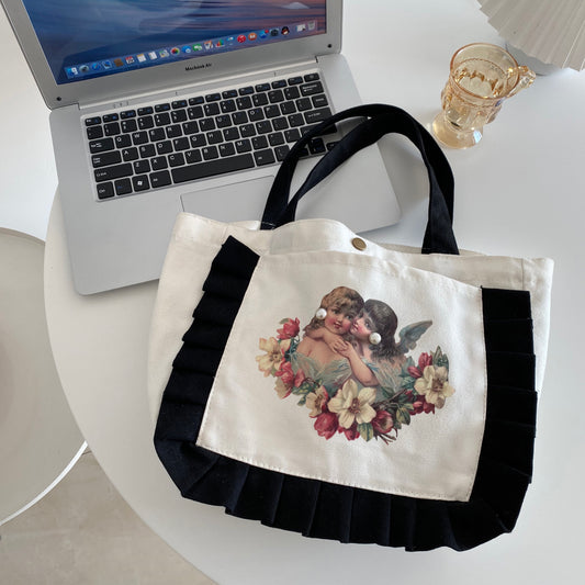 Simple literary cute lunch bag SS2539