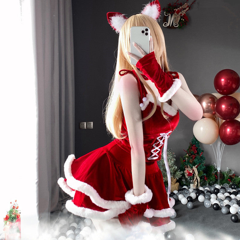 Sexy Bunny Girl Christmas Maid Outfit SS2692