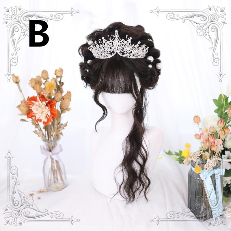 Harajuku Lolita Blue Grey Wig  WS1278