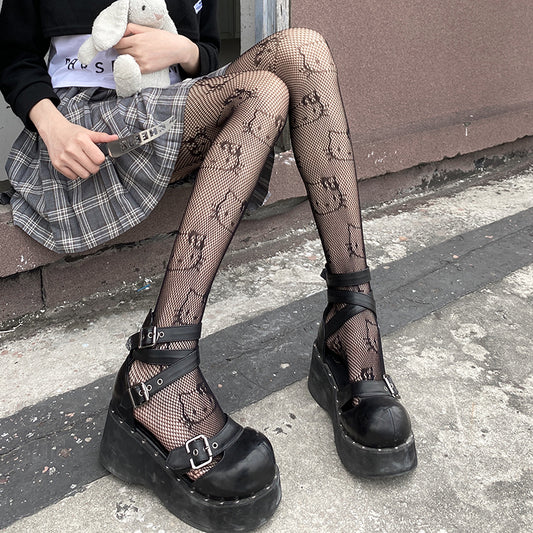 Cute  Kitty fishnet socks SS2827