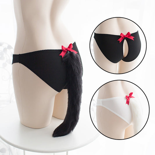 Cute bow fox tail panties SS2864