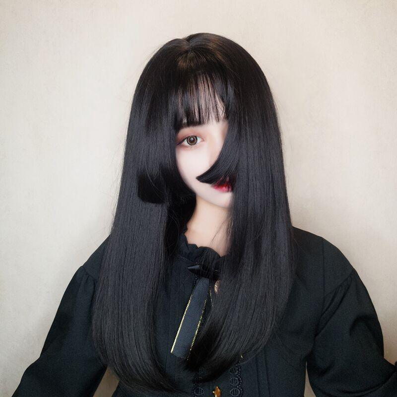 Lolita long straight hair cute wig WS1161