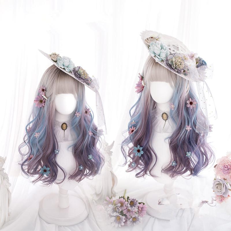 Lolita double ponytail gradient girl wig WS2073