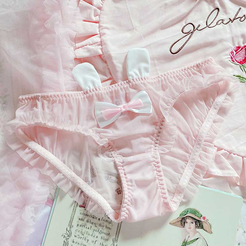 Low waist milk silk student panties  SS1277