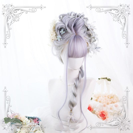 Harajuku Lolita Big Wave Gray Wig WS1307