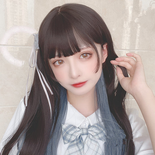 lolita natural long straight wig WS2175