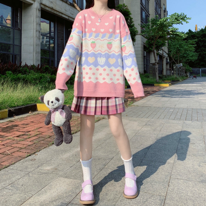 Sweet and cute strawberry sweater  SS2363