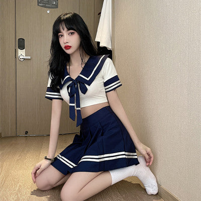 JK uniform top + pleated skirt suit SS2609