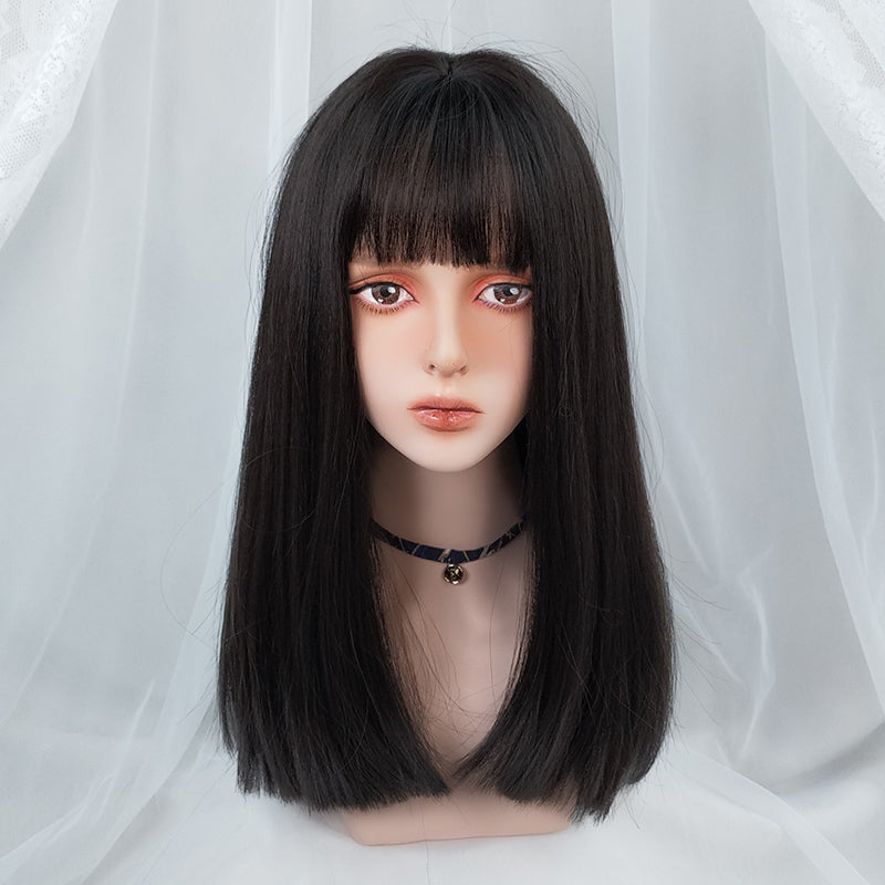 Comic bangs long straight wig WS2224