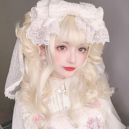 Lolita wig female short curly wig WS2044