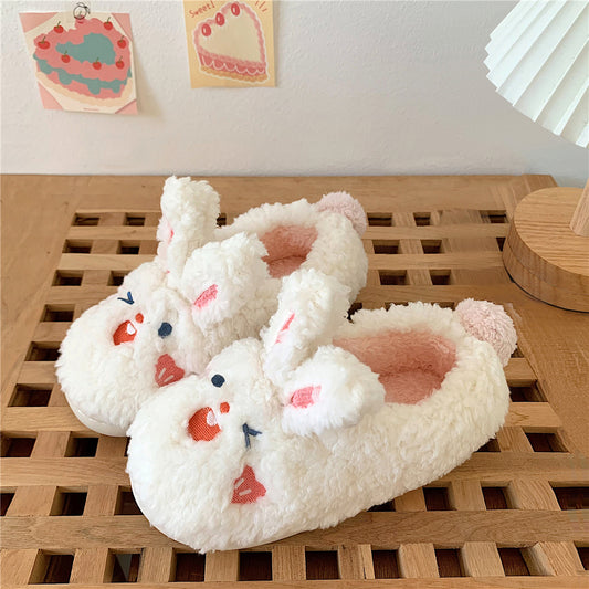 Cute cartoon rabbit plush slippers SS2725