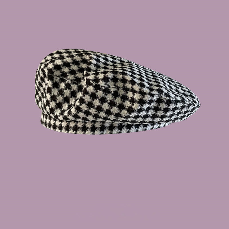 Sweet girl plaid beret SS2718