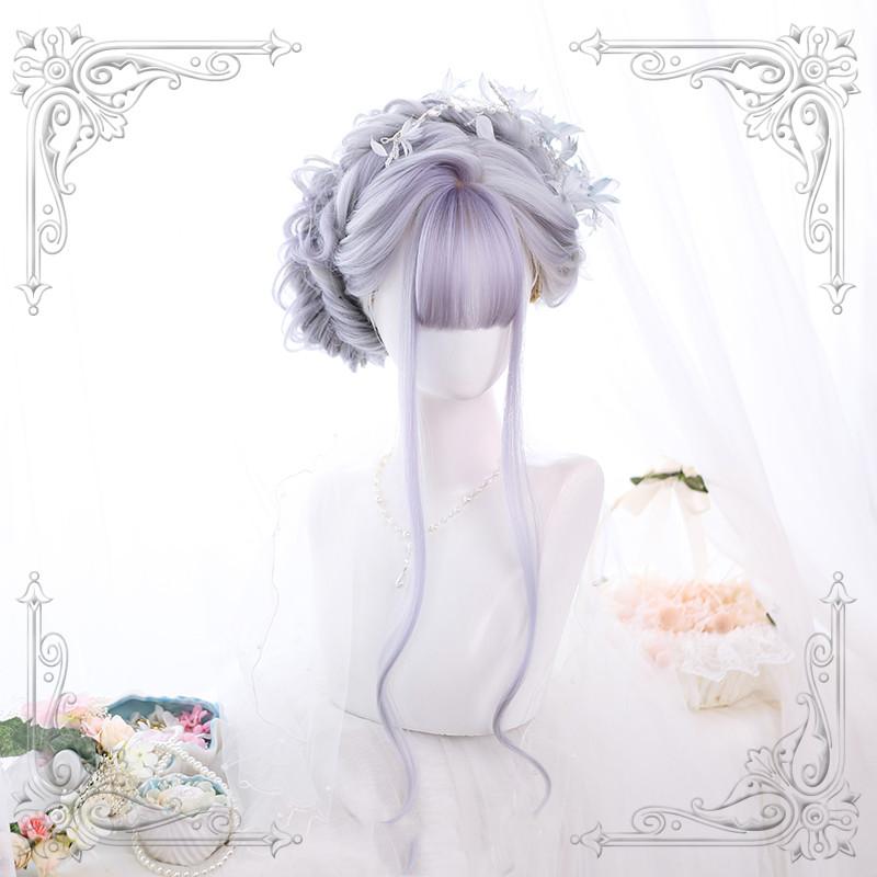 Harajuku Lolita Big Wave Gray Wig WS1307