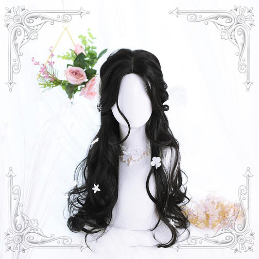 Lolita Black Long Curly Hair Wig WS1066