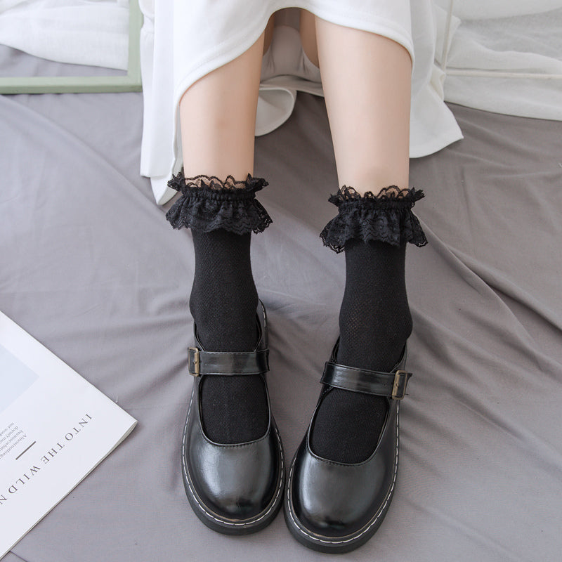 Short tube Lolita thin cotton socks  SS1225