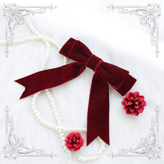 Red cute bow wig hair accessory WS1338