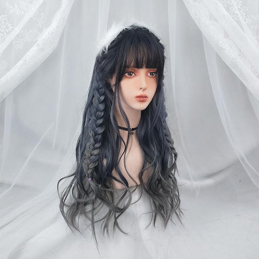 Big wave gradient haze gray lolita wig WS1203