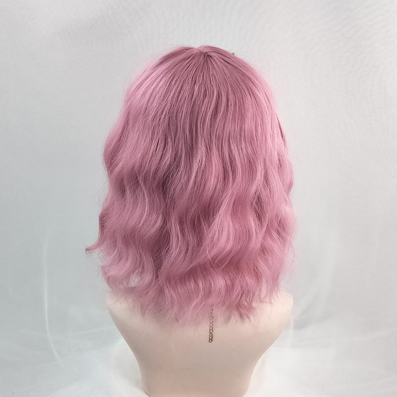 Harajuku short hair cute pink purple wig WS1204