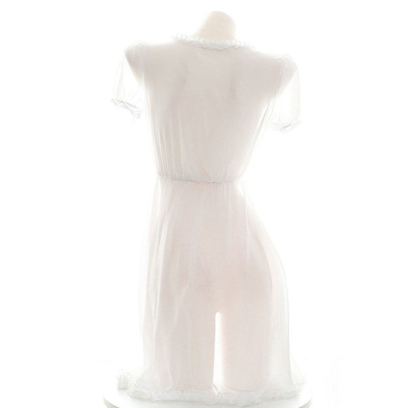 Chiffon semi-permeable dress   SS1208