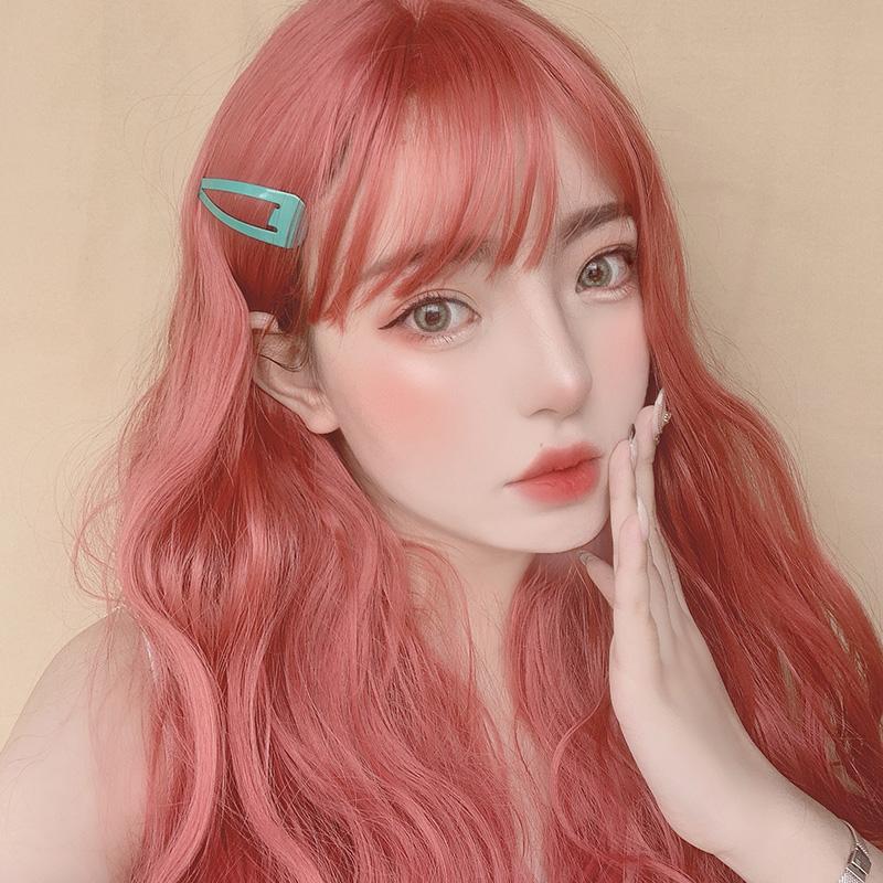 Cute Harajuku Orange Red Fluffy Big Wave Wig WS1217