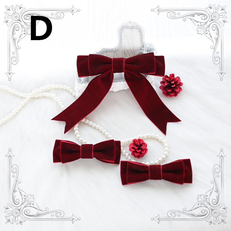 Red cute bow wig hair accessory WS1338