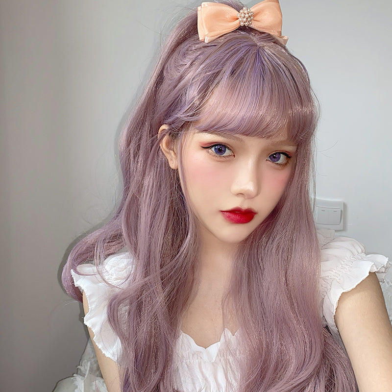 Lolita Natural purple long Wig WS2298