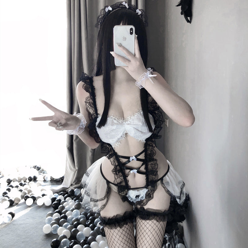 Sexy Lace Maid Uniform Suit SS2866