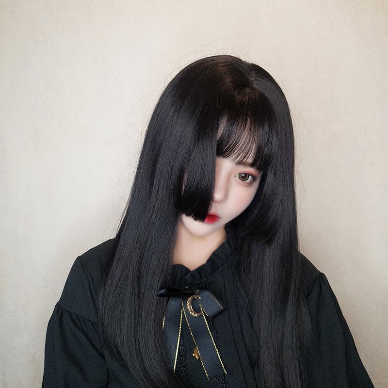 Lolita long straight hair cute wig WS1161