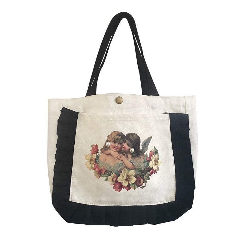 Simple literary cute lunch bag SS2539