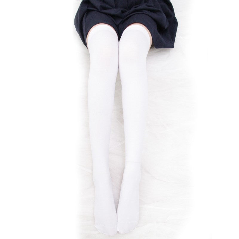 Velvet Japanese white stockings SS1224