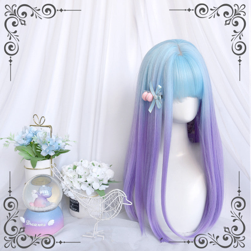 Dreamy blue and purple wig WS2351