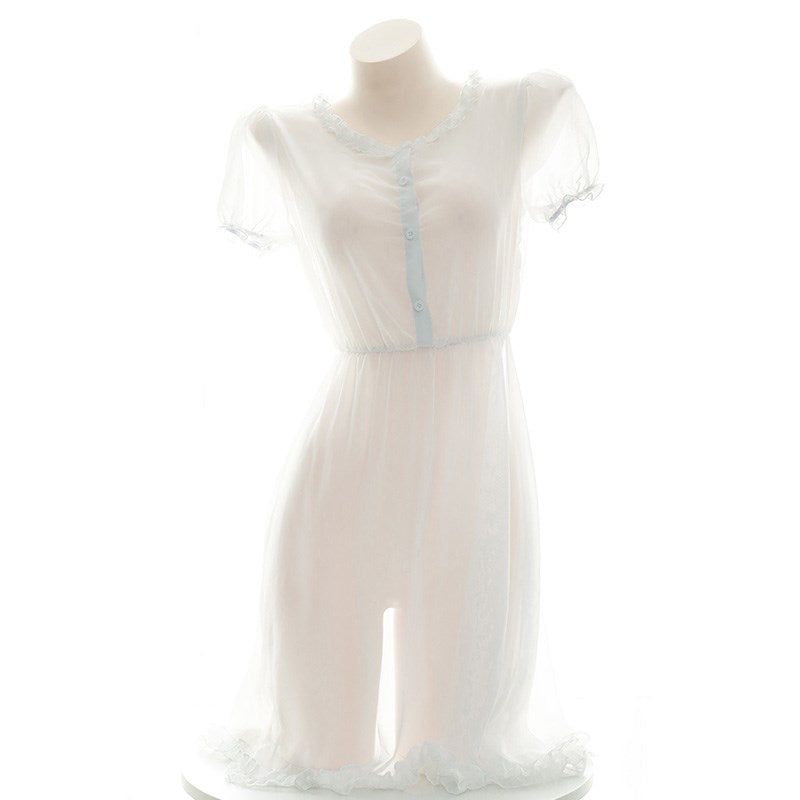 Chiffon semi-permeable dress   SS1208