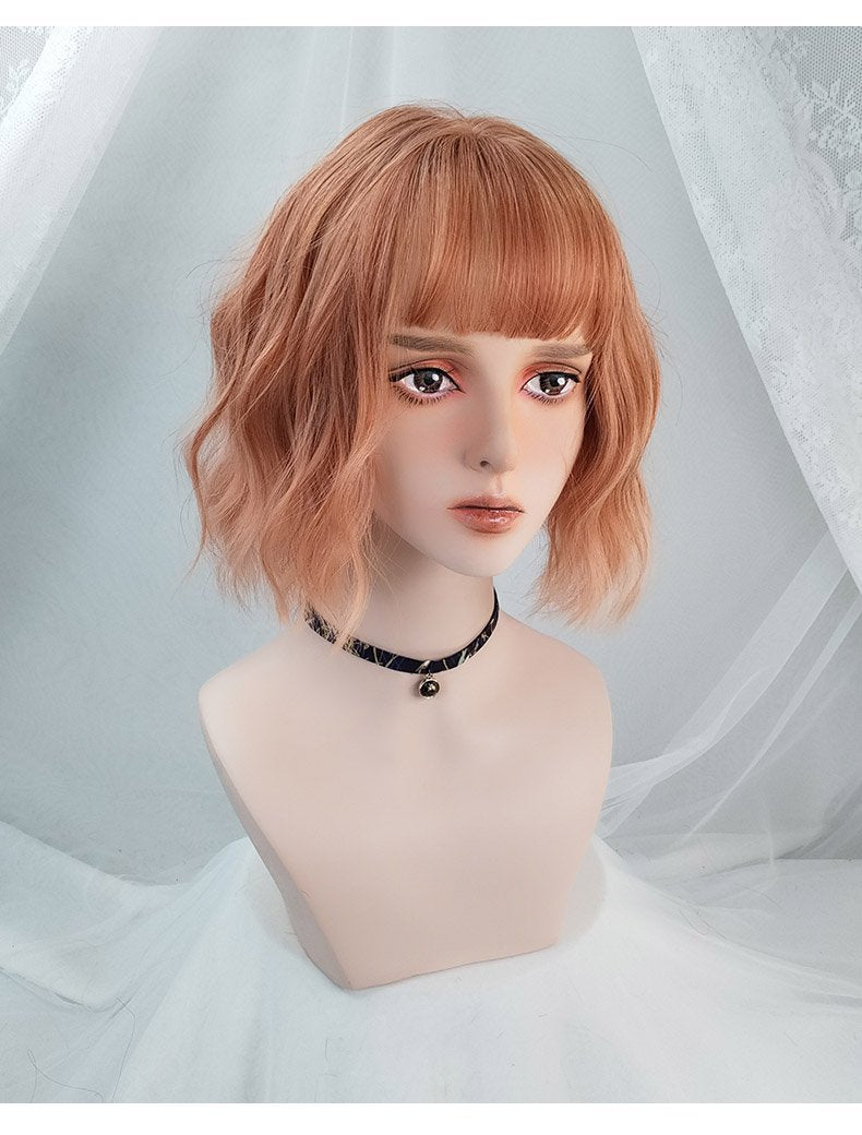 Harajuku Orange Short Hair Lolita Wig WS1201