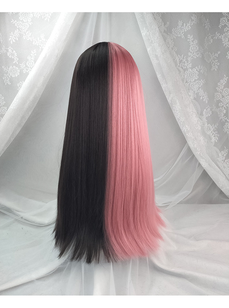 Lolita pink&black wig WS2367