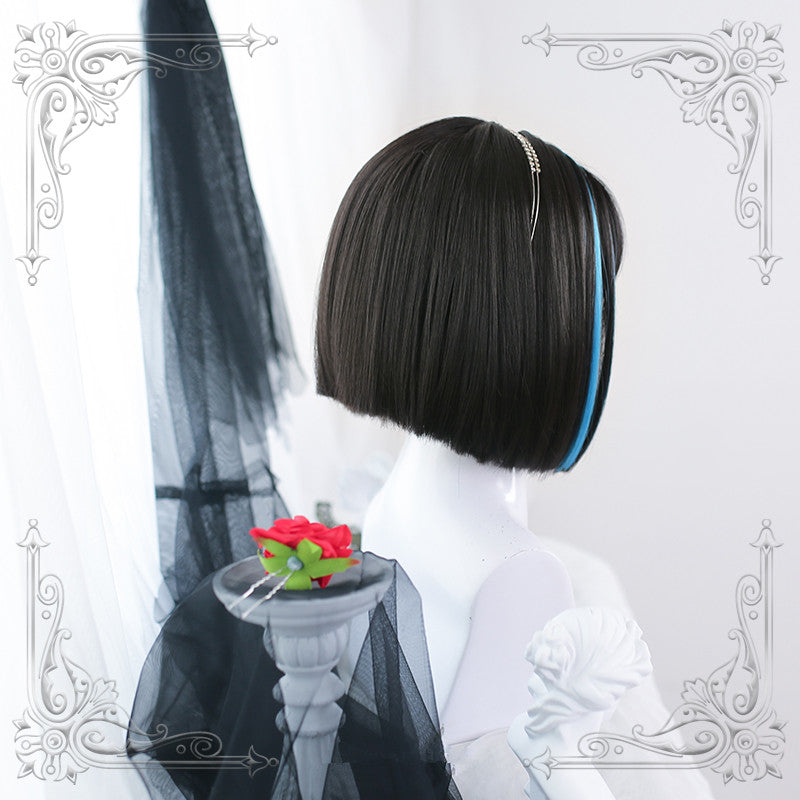 Daily wig short straight hair WS2297