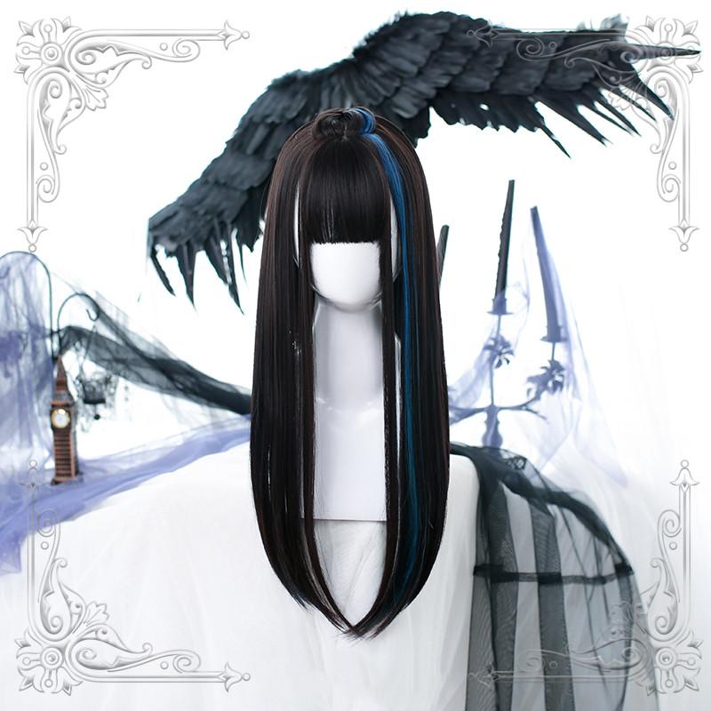 Lolita long straight hair wig WS1321