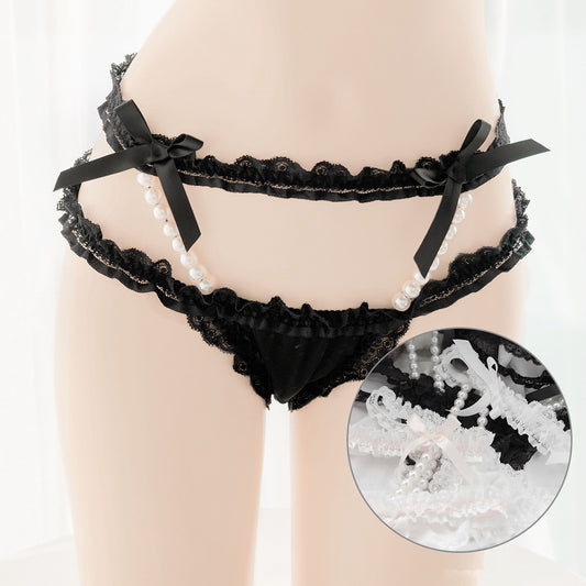 Lace pearl cute soft panties SS2380