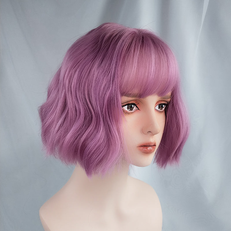 Purple micro-curly wig  WS2189