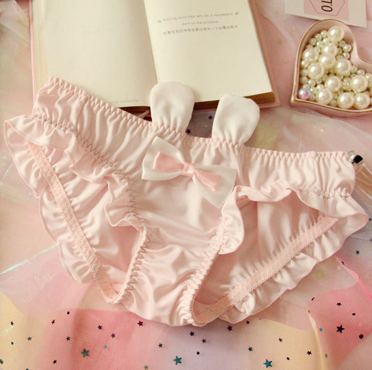 Low waist milk silk student panties  SS1277