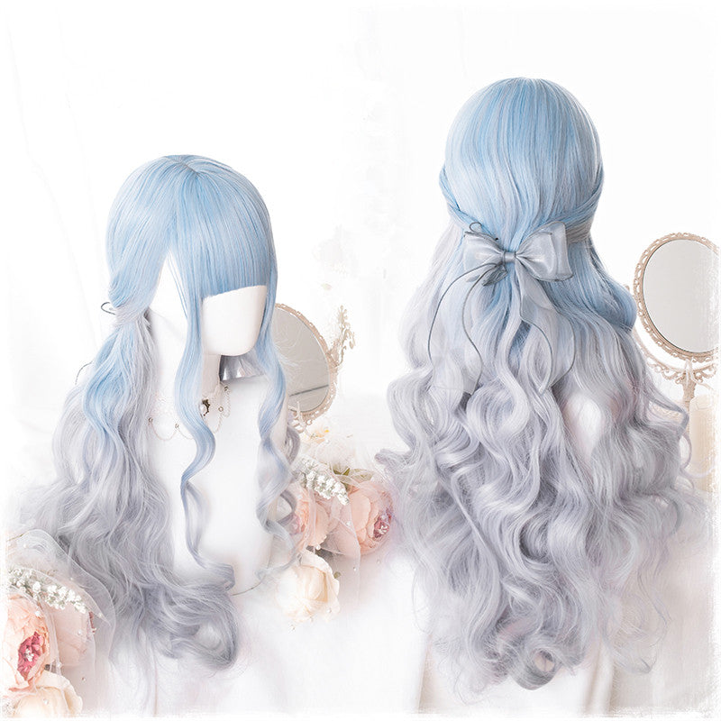 Lolita Harajuku Gradient Big Wave Curly Wig WS2254