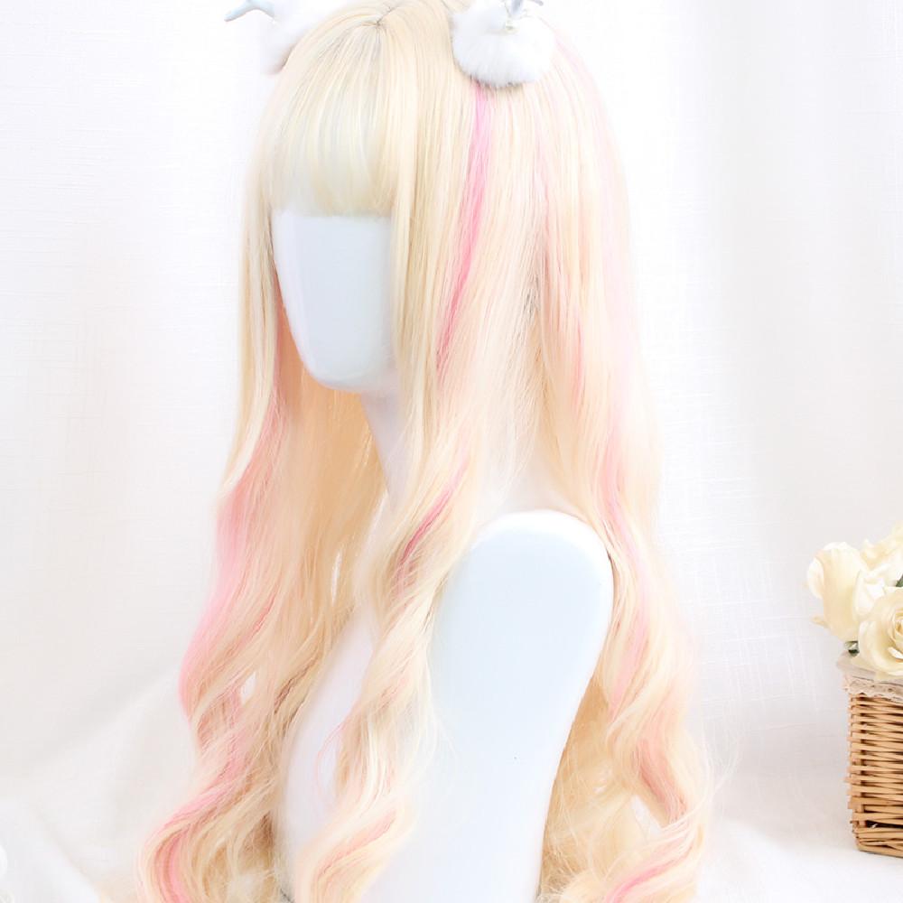 Lolita golden big wave wig WS1351