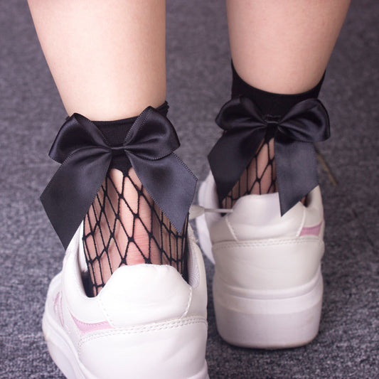 Lolita dark black fishnet socks  SS1226