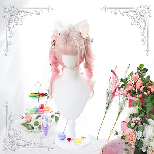 Lolita pink double ponytail wig WS2337