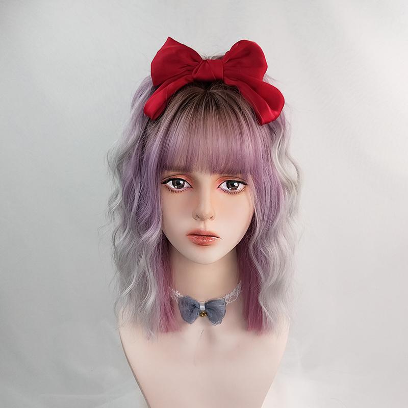 Temperament Lolita Purple Mid-length Wig  WS1142