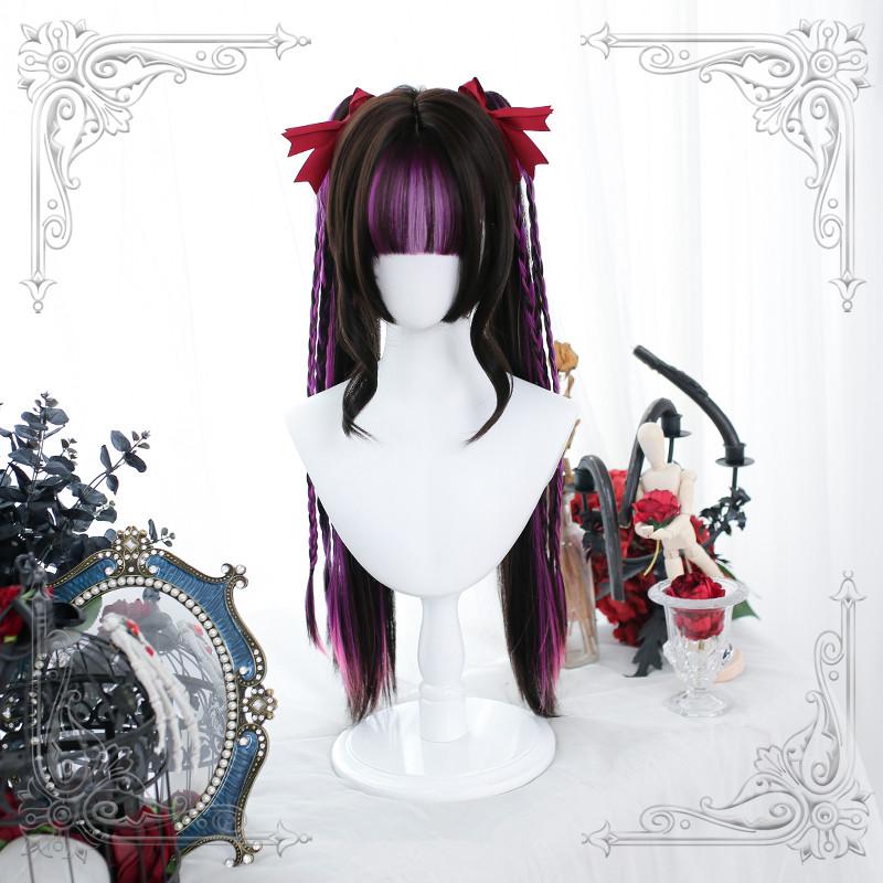 Harajuku purple black wig WS2345