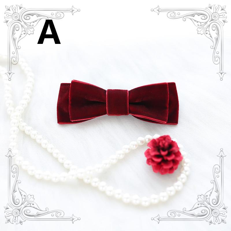 Red cute bow wig hair accessory WS1338