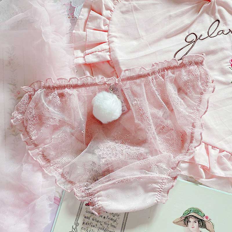 Hairball rabbit tail cotton thong  SS1282