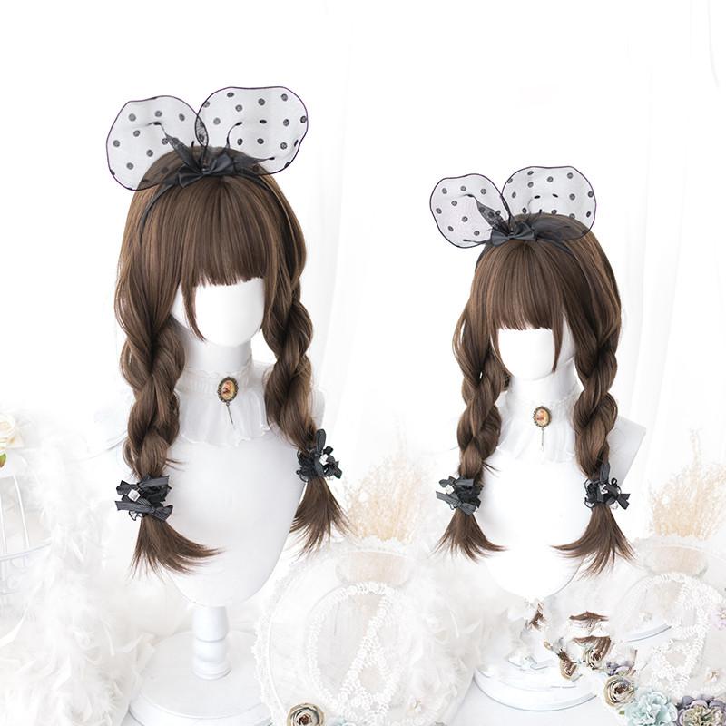 Daily mid-length hair Lolita loli realistic fashion wig WS2041