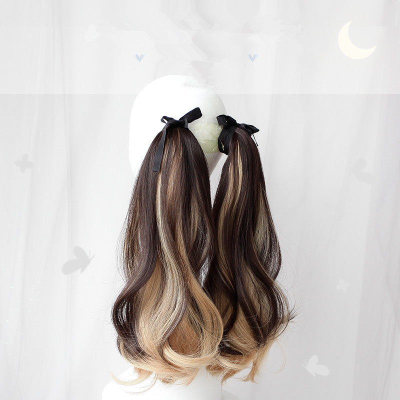 Lace-up double ponytail wig accessories WS2354