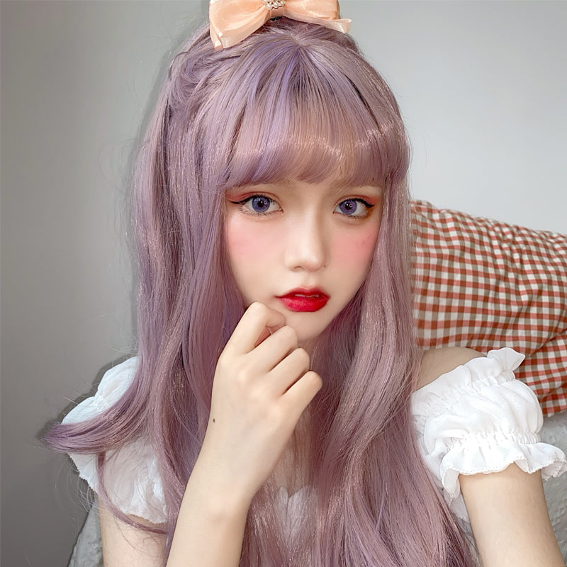 Lolita Natural purple long Wig WS2298